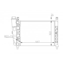 HŰTŐSZEKRÉNY MITSUBISHI PAJERO SPORT 2.5 06 1300239