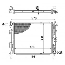 RADIÁTOR KIA CEE'D 1.6CRDI 12- 25310A5850