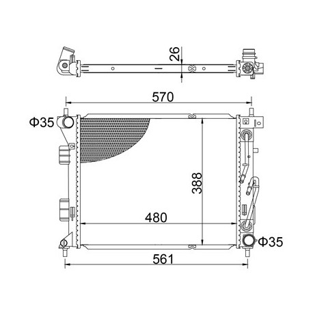 RADIÁTOR KIA CEE'D 1.6CRDI 12- 25310A5850