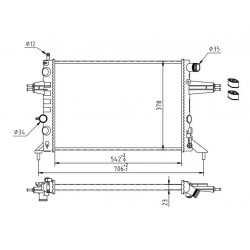 RADIÁTOR ASTRA G 1.4-1.8 16V 97- 009202496