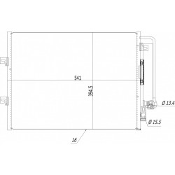 LÉGKONDICIONÁLÓ RADIÁTOR TWINGO 1.2-1.6 07- 8200448252