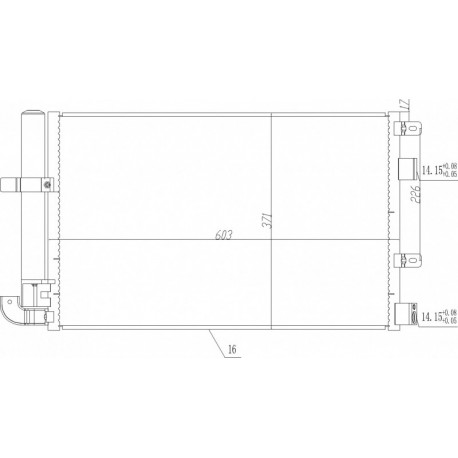 KLÍMABERENDEZÉS RADIÁTOR JAGUAR S-TYPE 98- C2Z20464