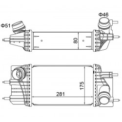 INTERCOOLER JUKE 1.5DCI 10- 144611KB2A