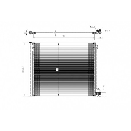 KLÍMA RADIÁTOR BMW X5 07-,X6 08-,X6 08- 64509166098