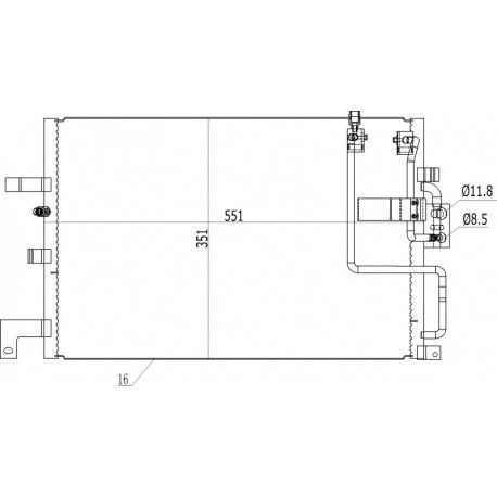 SAAB 9-3 2.0 KLÍMA HŰTŐ 98- 4758637