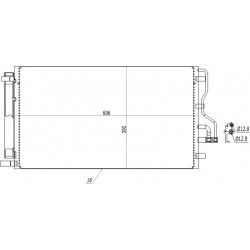 HYUNDAI IX35 LÉGKONDICIONÁLÓ RADIÁTOR 2.0 09- 976062S500