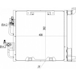 ASTRA H 1.7CDTI LÉGKONDICIONÁLÓ RADIÁTOR 04- 13129195