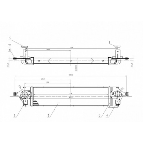 KOLEOS 2.0 D 08- INTERCOOLER 14461JG70B