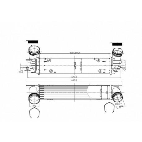 INTERCOOLER BMW3 SOROZAT E90 05- 17517798788