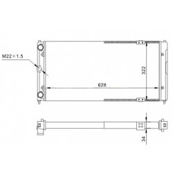 RADIÁTOR IBIZA 2.0I 16V 96-99 6K0.121.253AC