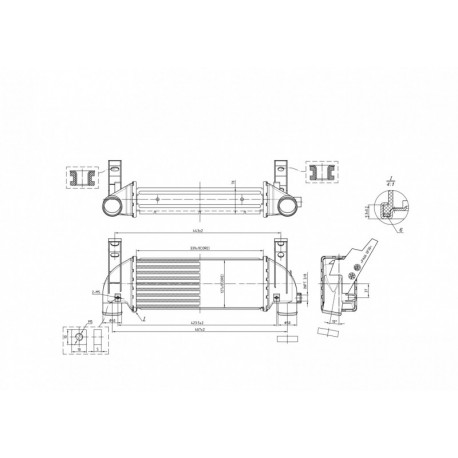 INTERCOOLER TRANZIT CONNECT 02- 1201168