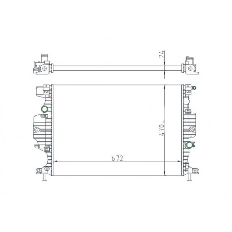 RADIÁTOR MONDEO 1.5-2.0TDCI 14- 2066575