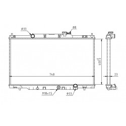 HONDA CR-V 2.0I 16V HŰTŐSZEKRÉNY 02-05 19010-PNL-G01
