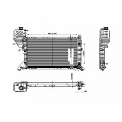 RADIÁTOR SPRINTER 316CDI 00- /AUTOMATIKUS/ 5104117AA