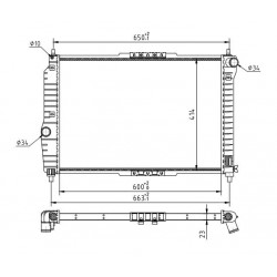 RADIÁTOR AVEO 1.4 16V 03- 96443477