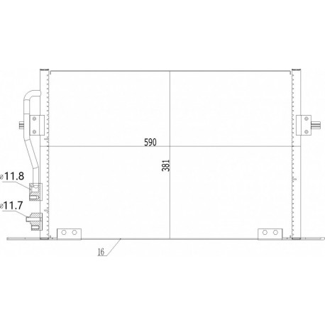 LÉGKONDICIONÁLÓ RADIÁTOR MONDEO 96-00 1022553