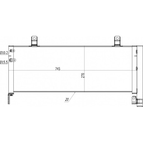 TOYOTA CAMRY LÉGKONDICIONÁLÓ RADIÁTOR 07- 88460-33090