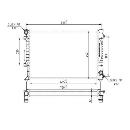 RADIÁTOR AUDI A6 2.5TDI 97-01 4B0.121.251