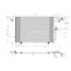 AUDI 100 LÉGKONDICIONÁLÓ RADIÁTOR 92-94 4A0.260.403AC
