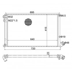 HŰTŐ PEUGEOT 406 1.9SD 96- 1330.14