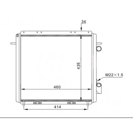 RADIÁTOR RENAULT RAPID 1.9D 91- 6006000712