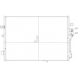 DODGE UTAZÁS LÉGKONDICIONÁLÓ RADIÁTOR 07- 68038239AA