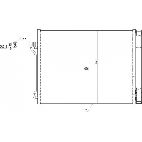 KLÍMABERENDEZÉS RADIÁTOR BMW 5 F10 10- 9219843