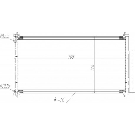 LÉGKONDICIONÁLÓ RADIÁTOR HONDA CIVIC 3-5 12- 80110TV0E01