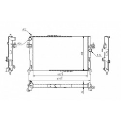 RADIÁTOR CORSA 1.7D,DTI,1.8 09/00-KLIMA 1300332