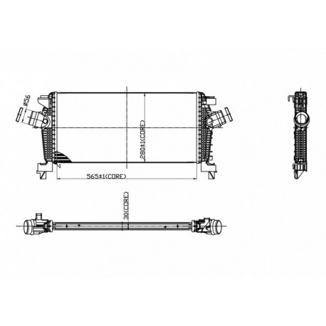 INTERCOOLER OPEL ASTRA H 09- 1302144