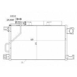 KLÍMA RADIÁTOR DB C-OSZTÁLY W 203 00- 2035002154