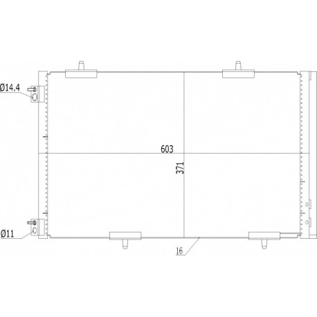 LÉGKONDICIONÁLÓ RADIÁTOR ELYSEE 1.2-1.6 12- 9674994280