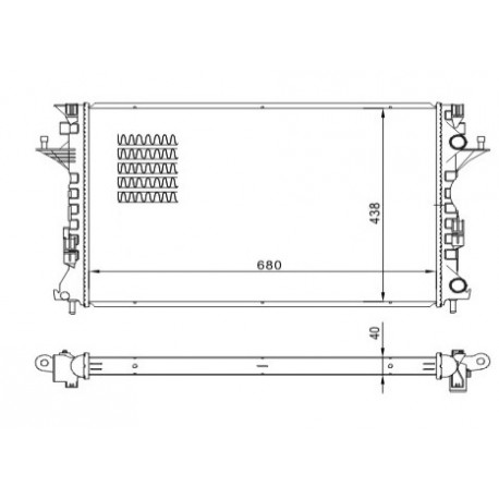 RADIÁTOR LAGUNA 2.0DCI 01- 7701474241