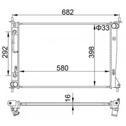 KIA SOUL RADIÁTOR 09- 25310-2K150