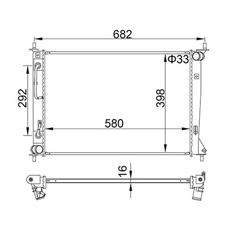 KIA SOUL RADIÁTOR 09- 25310-2K150