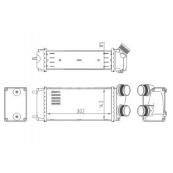 INTERCOOLER CITROEN C4 1.6HDI 04 0384-G4