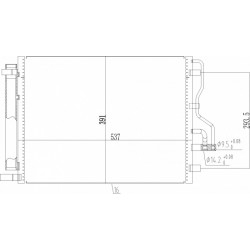 LÉGKONDICIONÁLÓ RADIÁTOR IX35 2.0CRDI 09- 97606-2S000