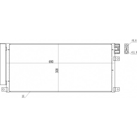 KLÍMABERENDEZÉS RADIÁTOR MOKKA 1.4 13- 1850273