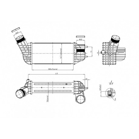 DS4 2.0HDI INTERCOOLER 11- 0384-N9