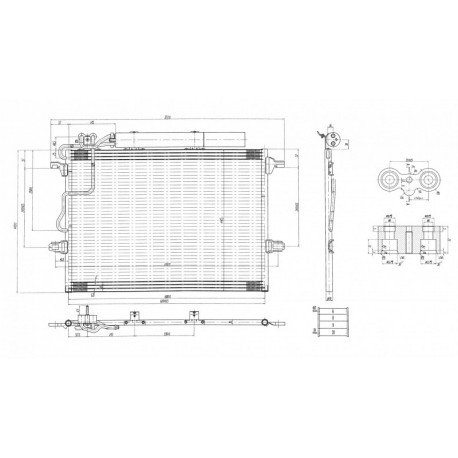 KLÍMA RADIÁTOR DB 211 E200 02- 2115000154