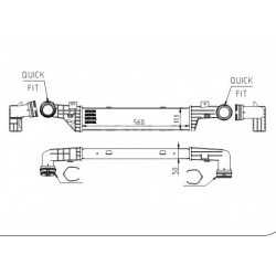 INTERCOOLER DB W210 E220 95-02 2105001400
