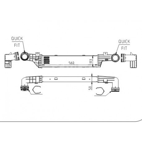 INTERCOOLER DB W210 E220 95-02 2105001400