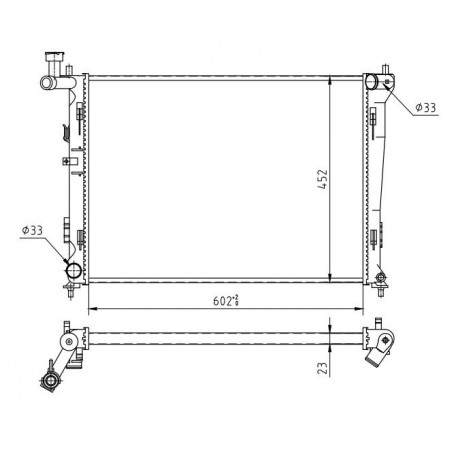 KIA CEED 07- RADIÁTOR 25310-1H000
