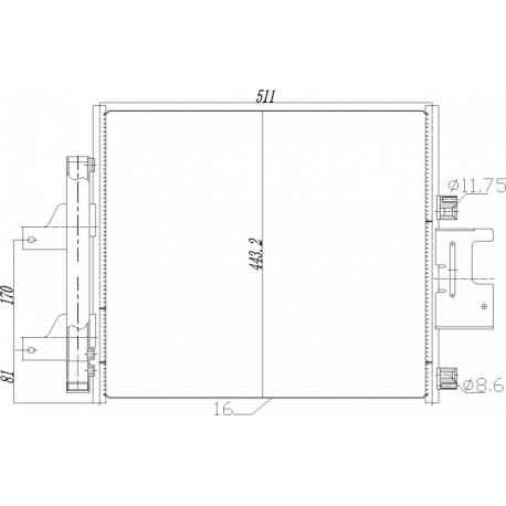 JAGUAR XJ LÉGKONDICIONÁLÓ RADIÁTOR 09- C2D21418