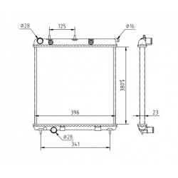 RADIÁTOR CITROEN C3 1.4HDI 16V 02- 1330.E6