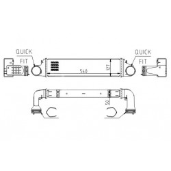 INTERCOOLER BMW 3 E46 318D 98- 1751.7.789.793