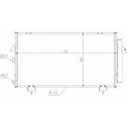 TOYOTA RAV4 LÉGKONDICIONÁLÓ HŰTŐ 2.0 00- 00- 88460-42070