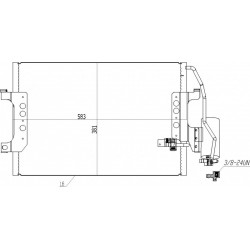 LÉGKONDICIONÁLÓ RADIÁTOR DB 168 A-CLASSE 00- 1685000854