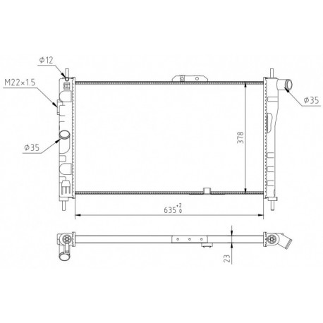 ESPERO RADIÁTOR 1.5-2.0 94-97 96109532