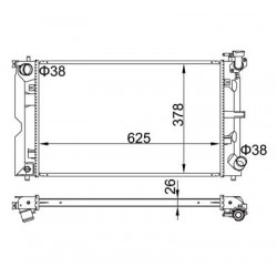 HŰTŐSZEKRÉNY COROLLA 1.4D 04- 164006A290